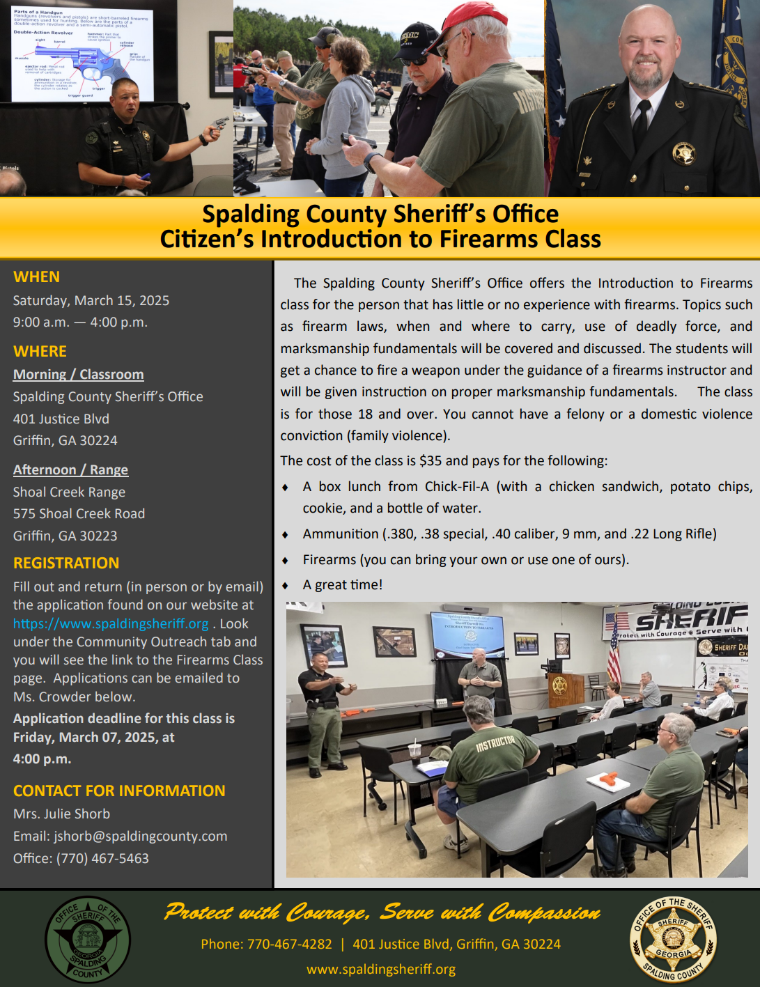 Sheriff's Citizen's Firearms Class