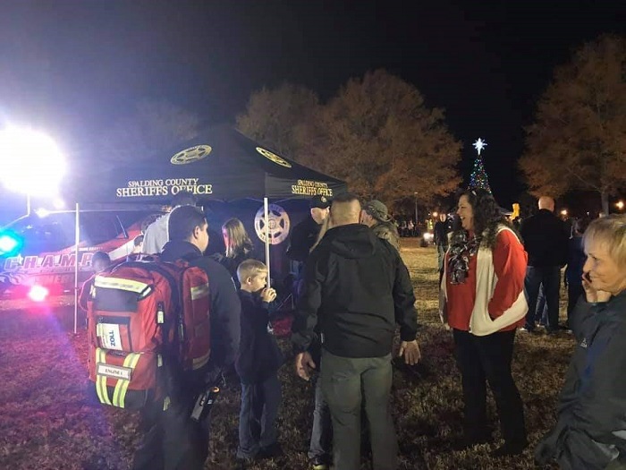 Spalding County Sheriff's Office Lighting of the Park