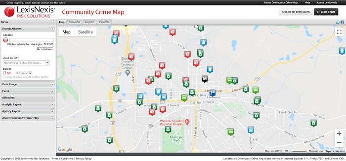 LexisNexis Community Crime Map